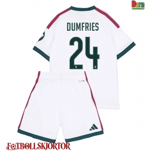 Real Madrid Denzel Dumfries #24 Hemmakläder Barn 2026-27 Kortärmad (+ Korta byxor)